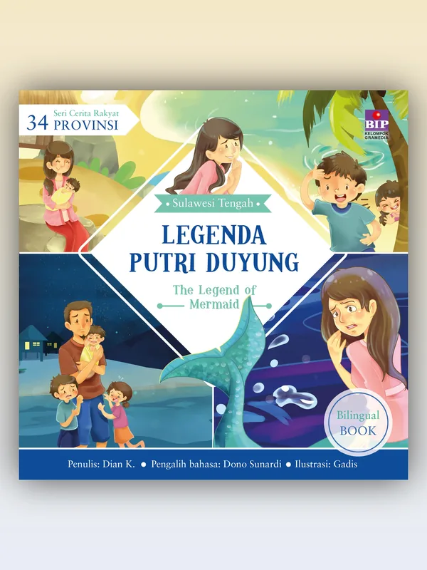 Sampul buku Seri Cerita Rakyat 34 Provinsi: Legenda Putri Duyung