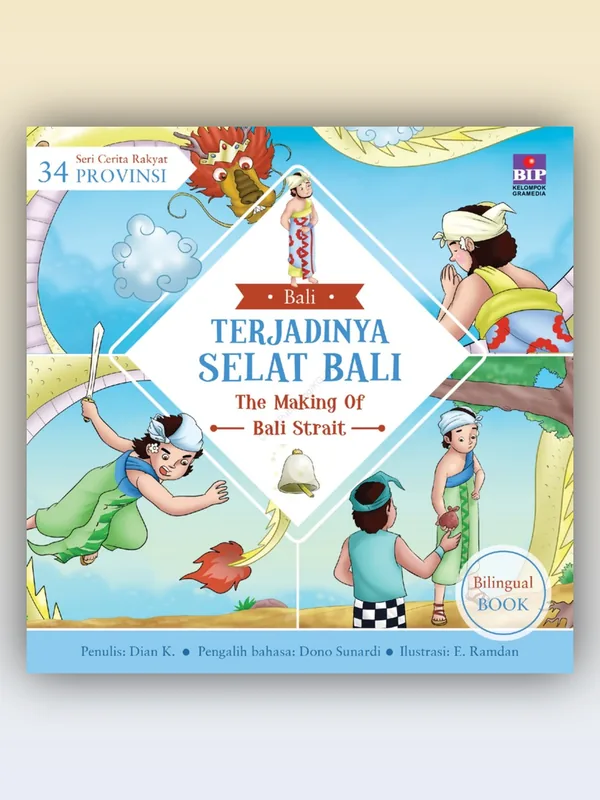 Sampul buku Cerita Rakyat 34 Provinsi: Terjadinya Selat Bali