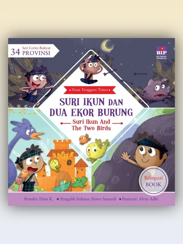 Sampul buku Seri Cerita Rakyat 34 Provinsi: Suri Ikun dan Dua Ekor Burung