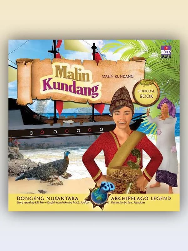Sampul buku Dongeng 3D Nusantara: Malin Kundang