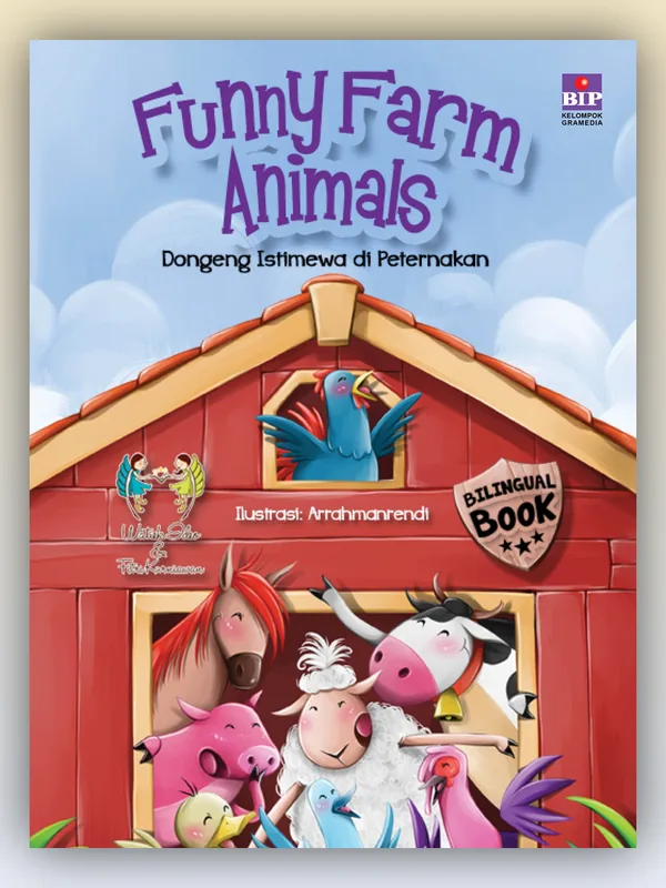 Sampul buku Funny Farm Animals