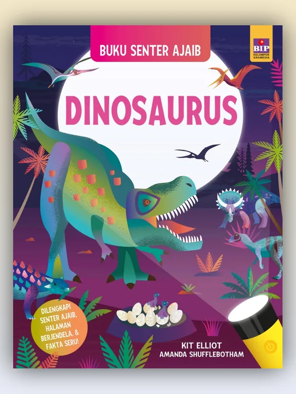 Sampul buku Buku Senter Ajaib: Dinosaurus