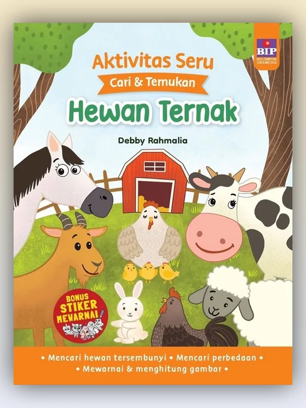 Sampul buku Aktivitas Seru Cari & Temukan: Hewan Ternak