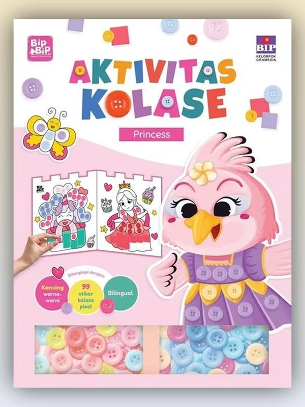 Sampul buku Aktivitas Kolase Bip Bip & Sahabat Nusantara: Princess