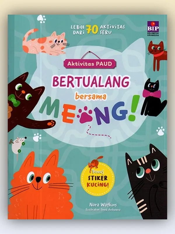 Sampul buku Aktivitas PAUD Bertualang Bersama Meong!