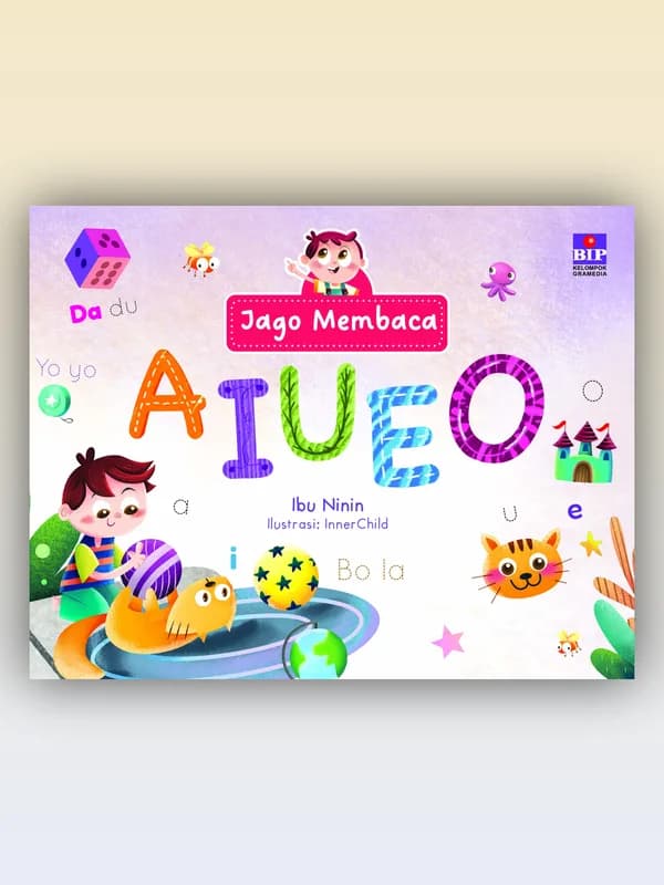 Sampul buku Jago Membaca AIUEO