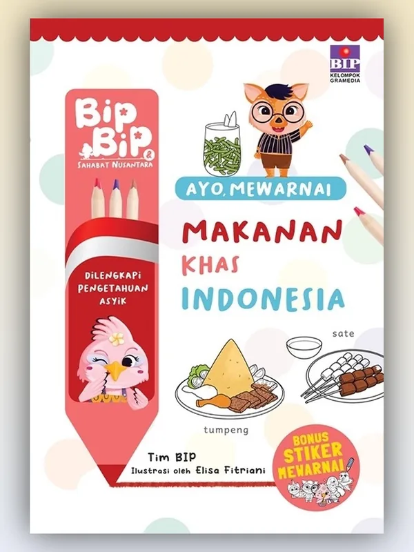 Sampul buku Ayo, Mewarnai Makanan Khas Indonesia