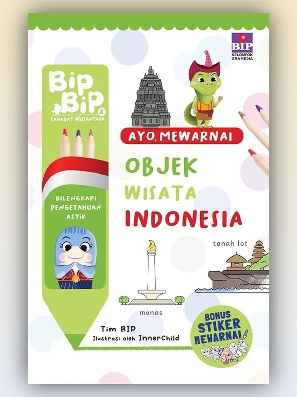 Sampul buku Ayo, Mewarnai Objek Wisata Indonesia