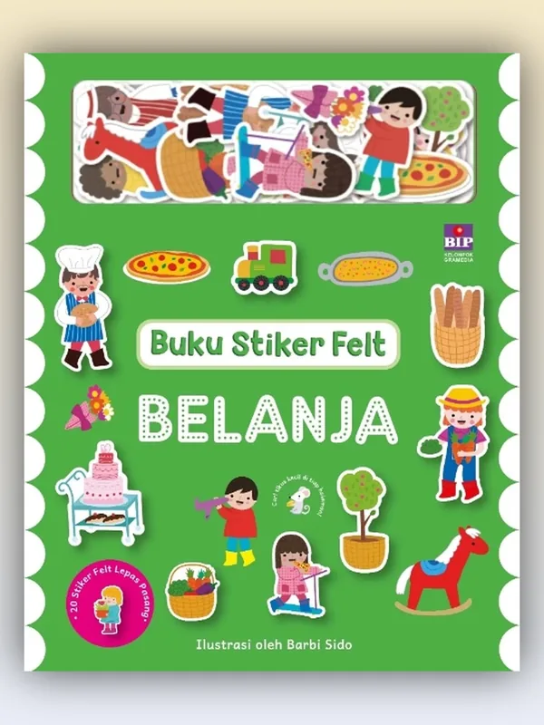 Sampul buku Buku Stiker Felt: Belanja
