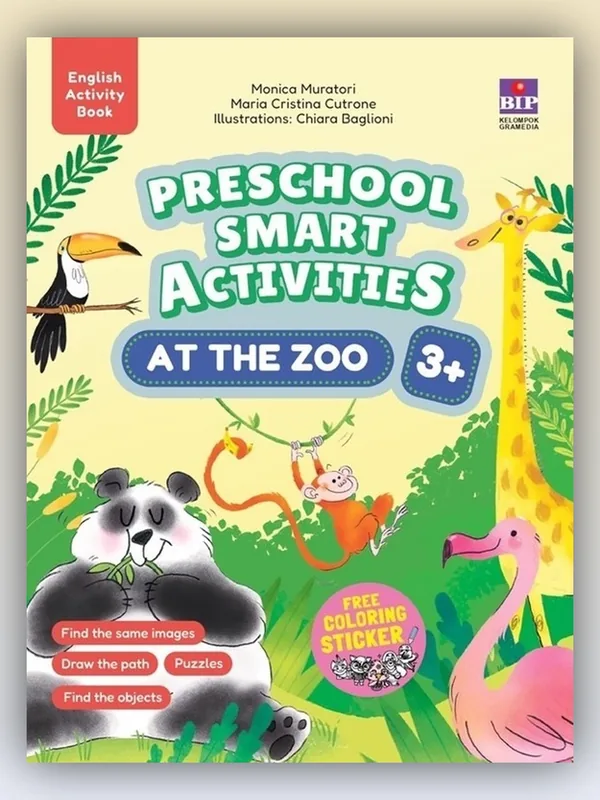 Sampul buku Preschool Smart Activities: At the Zoo