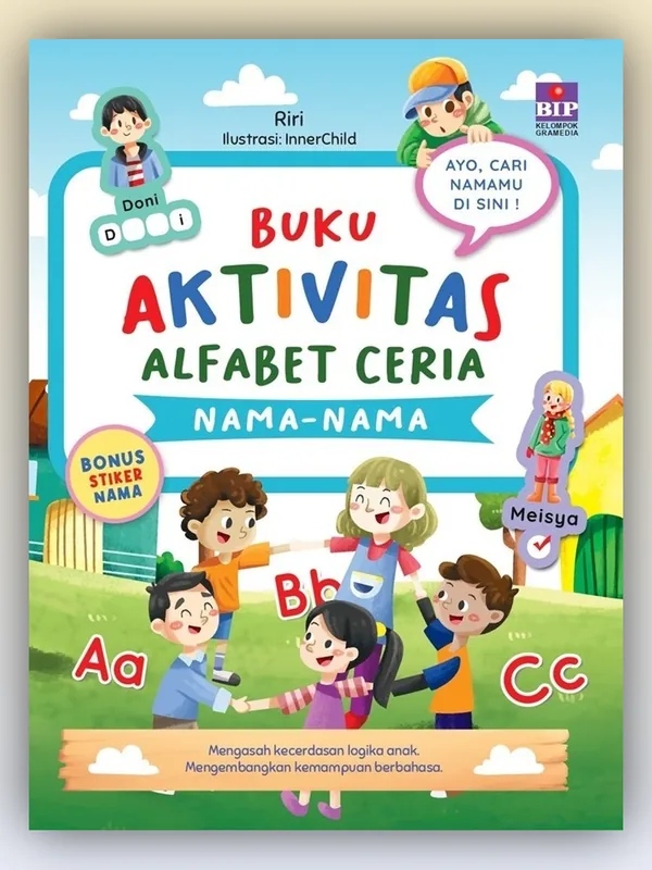 Sampul buku Seri Buku Aktivitas Alfabet Ceria: Nama-Nama