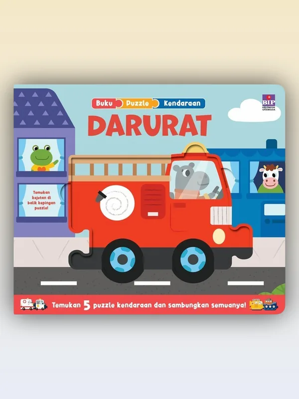 Sampul buku Buku Puzzle Kendaraan: Darurat