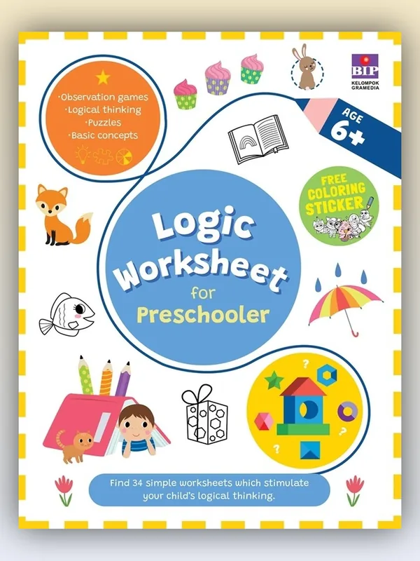 Sampul buku Logic Worksheet for Preschooler 6+