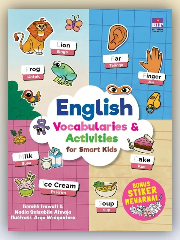Sampul buku English Vocabularies and Activities for Smart Kids