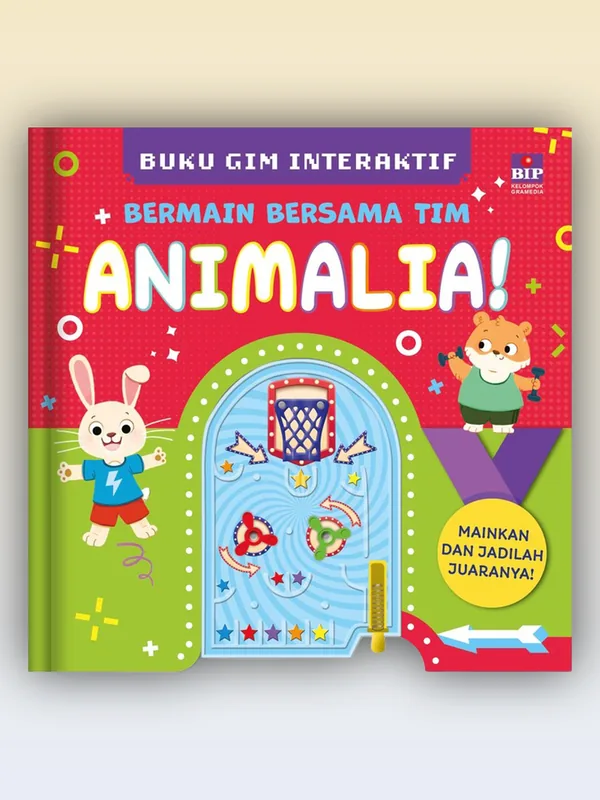 Sampul buku Buku Interaktif Gim: Bermain Bersama Tim Animalia!