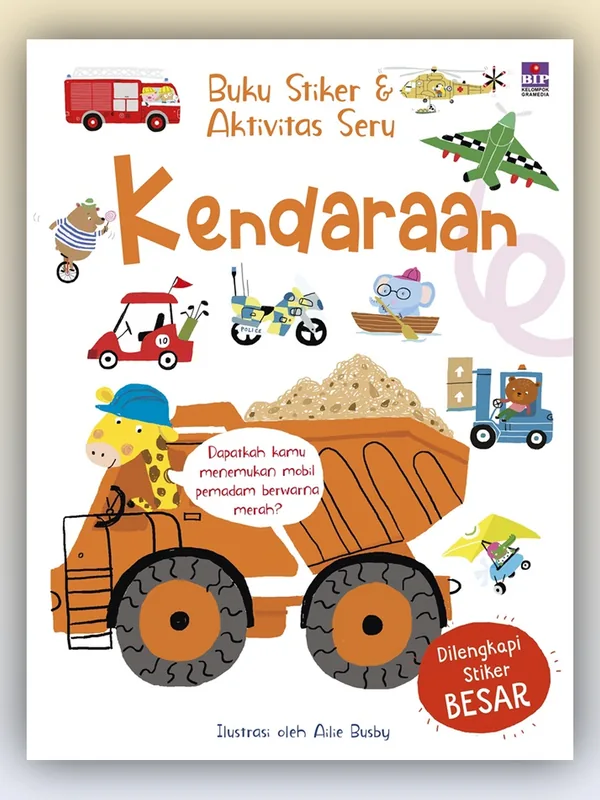 Sampul buku Buku Stiker dan Aktivitas Seru: Kendaraan