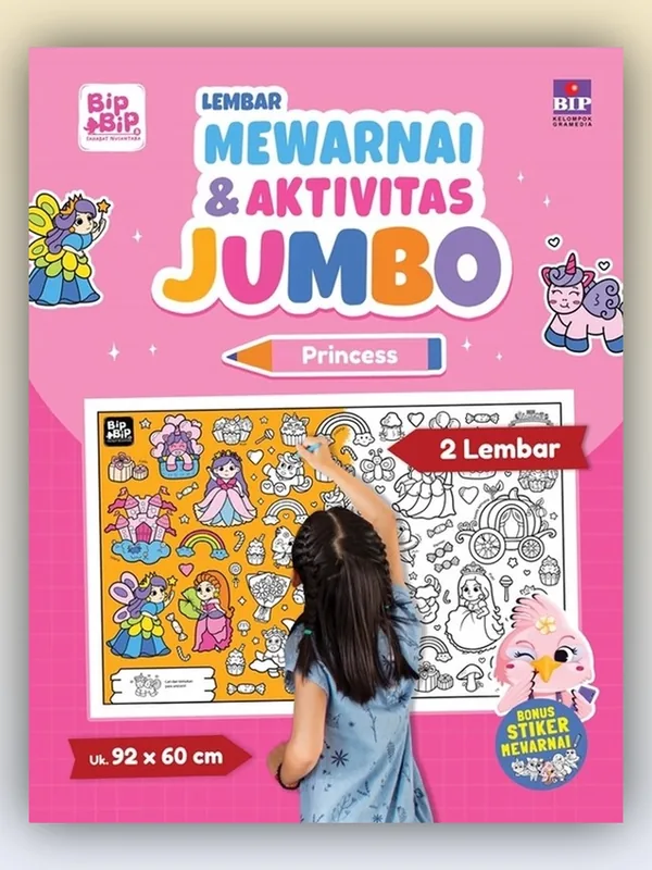 Sampul buku Lembar Mewarnai & Aktivitas Jumbo: Princess
