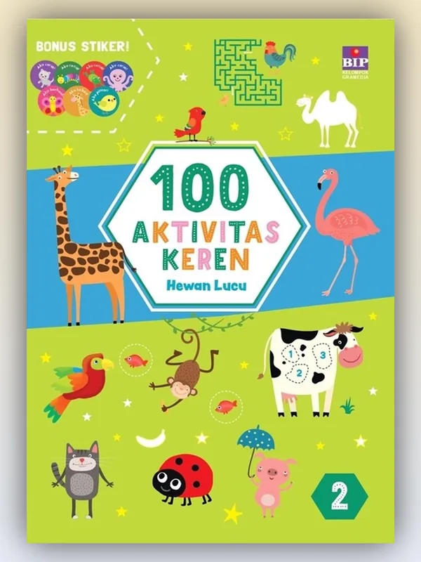 Sampul buku Seri 100 Aktivitas Keren: Hewan Lucu