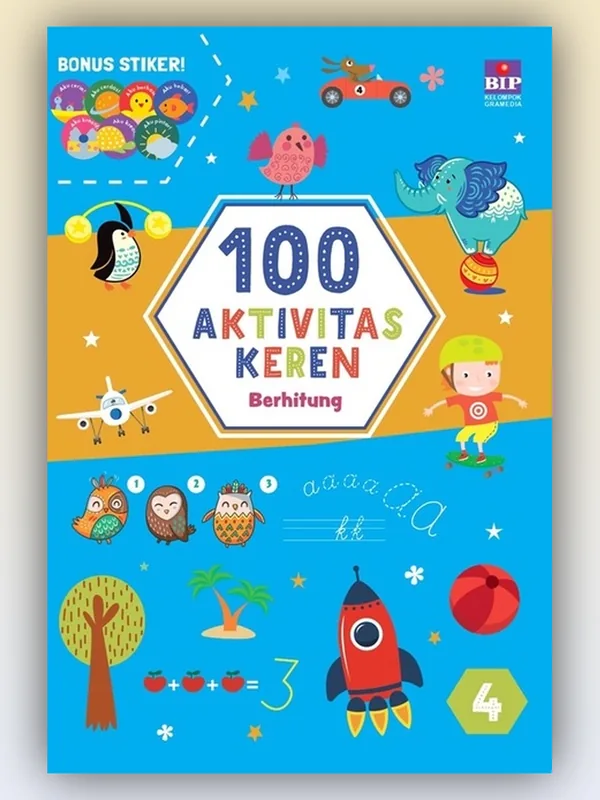 Sampul buku 100 Aktivitas Keren: Berhitung