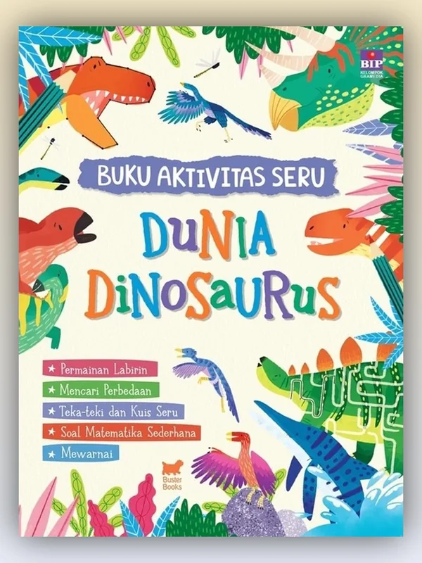 Sampul buku Buku Aktivitas Seru: Dunia Dinosaurus