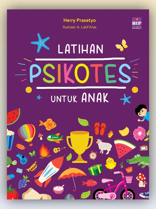 Sampul buku Latihan Psikotes untuk Anak