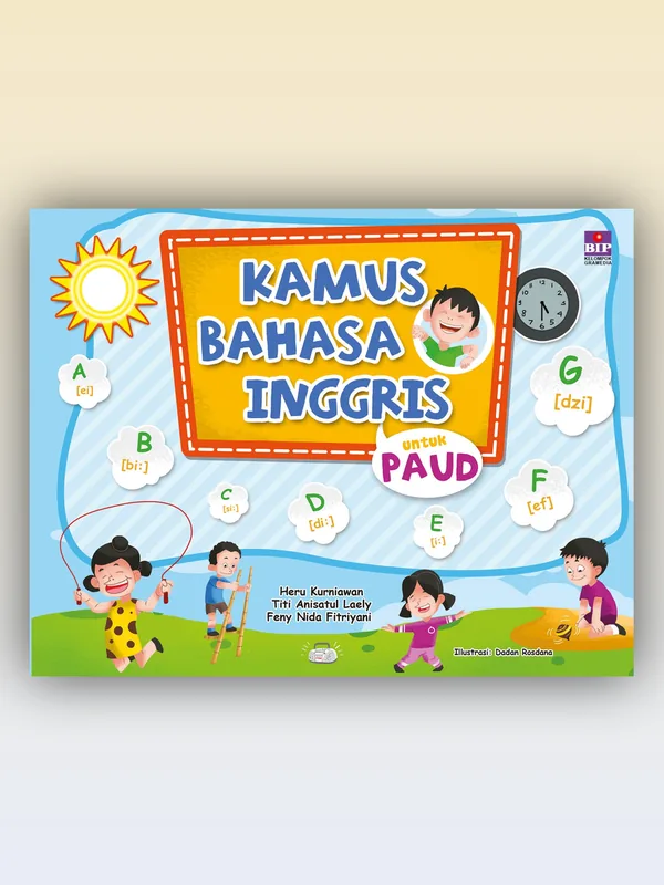 Sampul buku Kamus Bahasa Inggris untuk PAUD