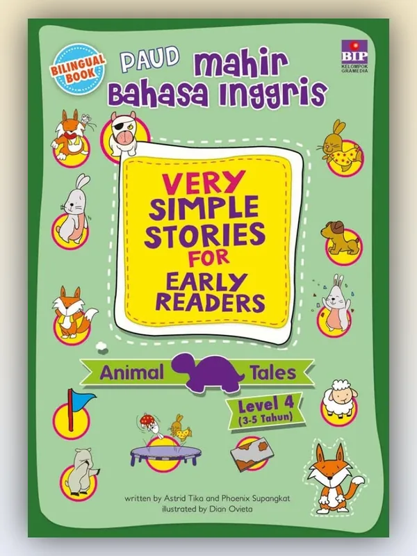 Sampul buku PAUD Mahir Bahasa Inggris: Very Simple Stories for Early Readers 4