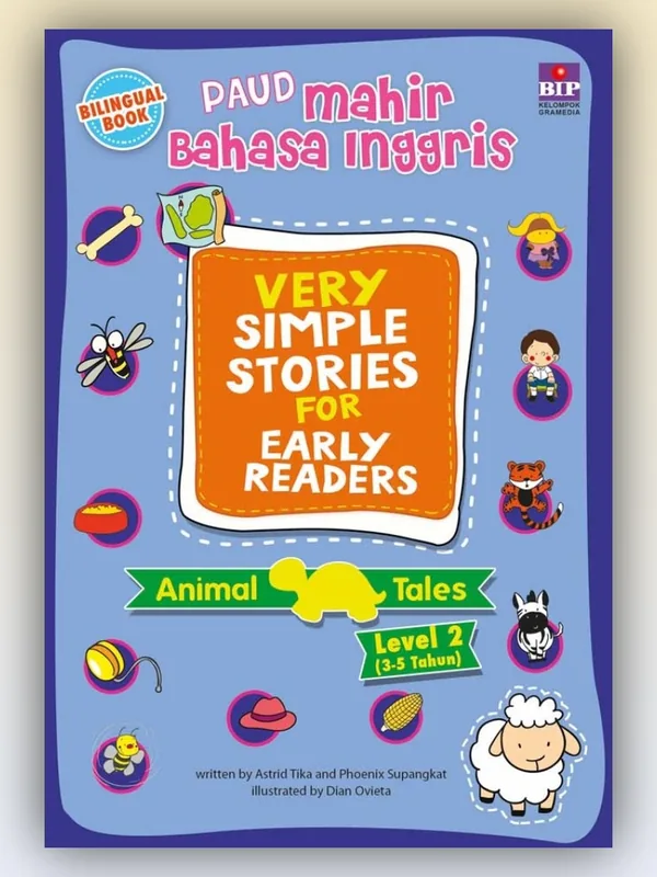 Sampul buku PAUD Mahir Bahasa Inggris: Very Simple Stories for Early Readers 2