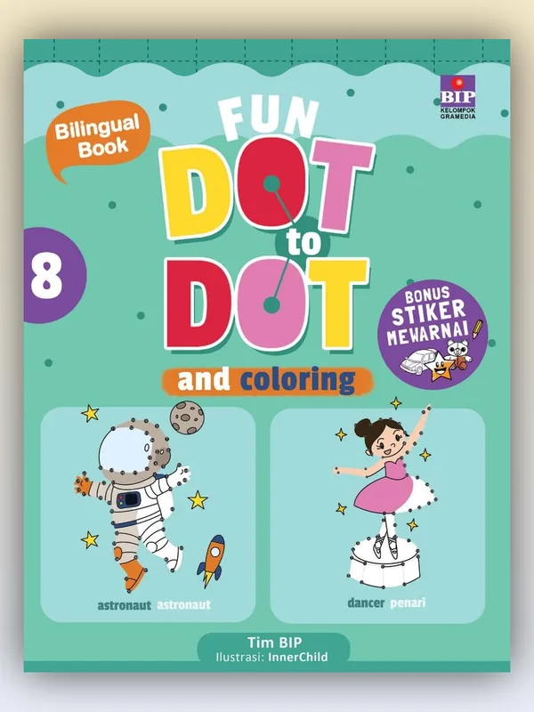 Sampul buku My Dot to Dot and Coloring 8