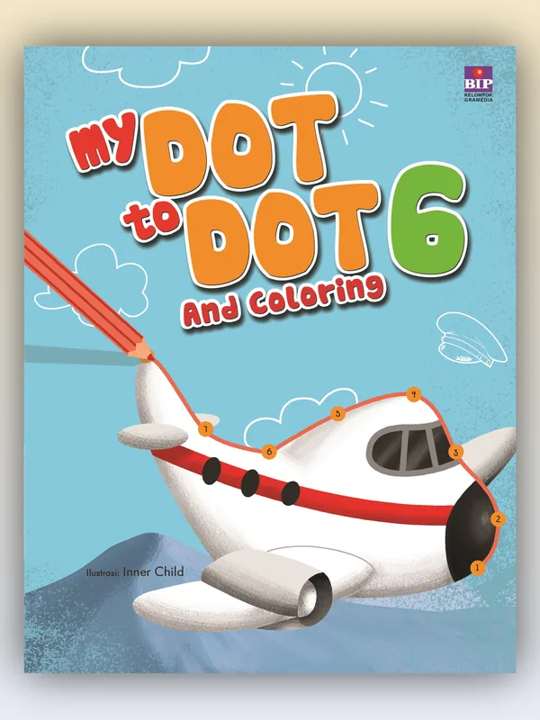 Sampul buku My Dot to Dot and Coloring 6