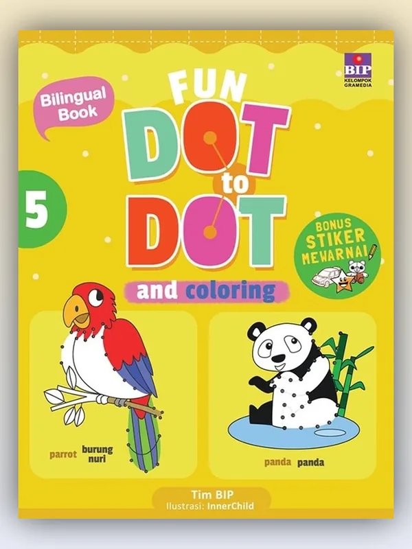Sampul buku My Dot to Dot and Coloring 5