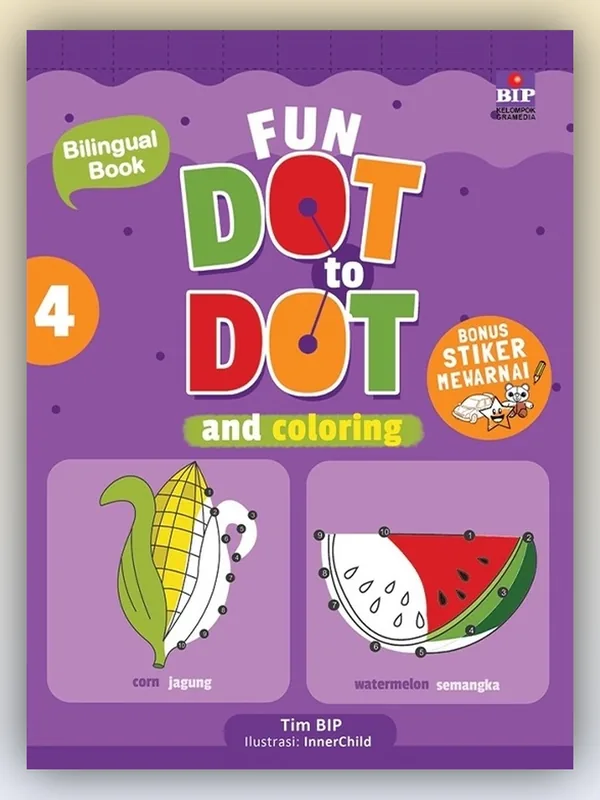 Sampul buku My Dot to Dot and Coloring 4