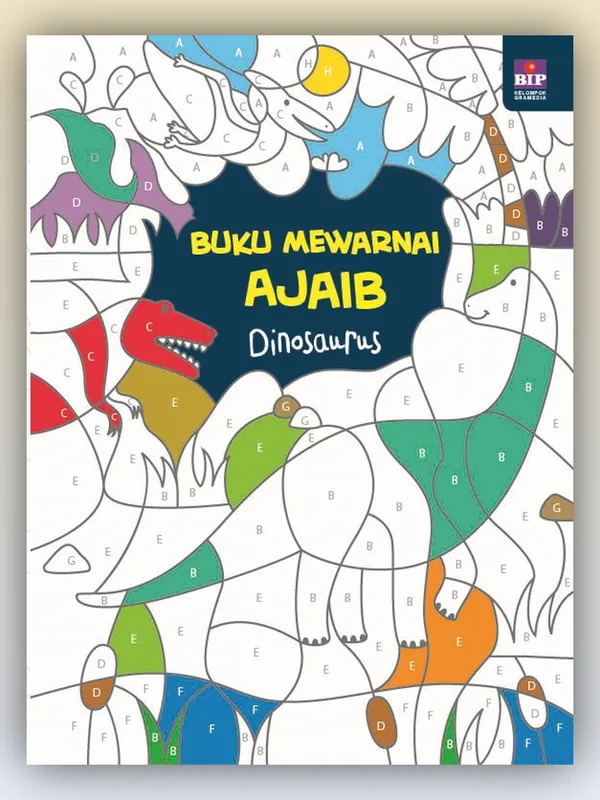 Sampul buku Buku Mewarnai Ajaib: Dinosaurus
