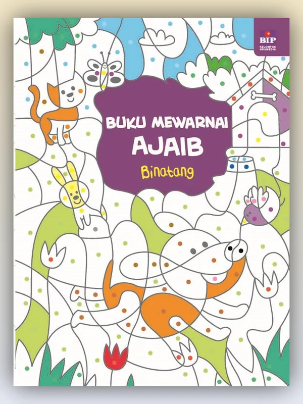 Sampul buku Buku Mewarnai Ajaib: Binatang
