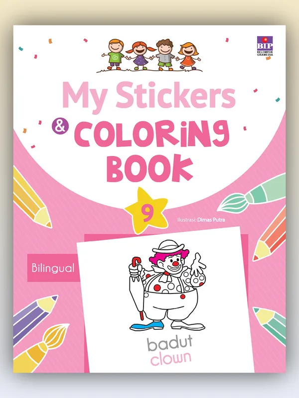 Sampul buku My Stickers and Coloring Book 9