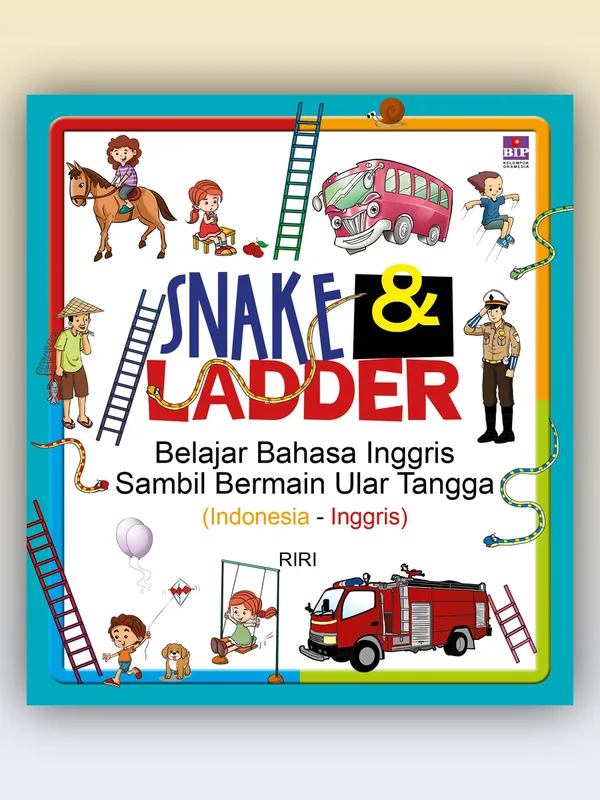 Sampul buku Snake and Ladder: Belajar Bahasa Inggris Sambil Bermain Ular Tangga