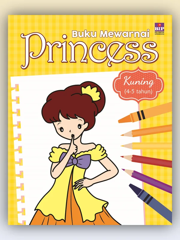 Sampul buku Buku Mewarnai Princess Kuning