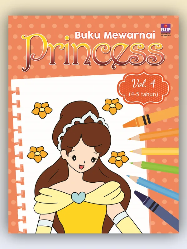 Sampul buku Buku Mewarnai Princess Vol. 4