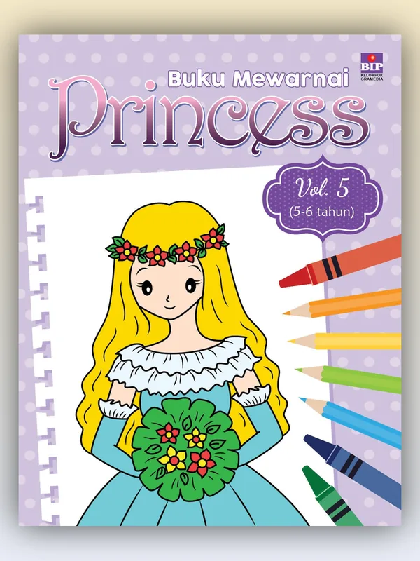 Sampul buku Buku Mewarnai Princess Vol. 5