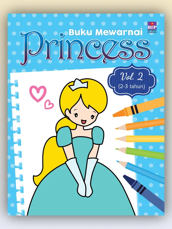 Sampul buku Buku Mewarnai Princess Vol. 2