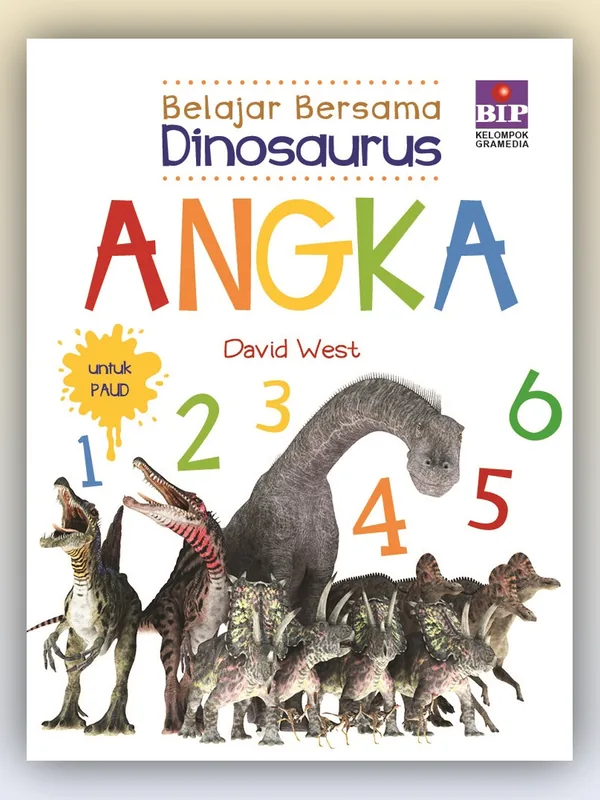 Sampul buku Belajar Bersama Dinosaurus: Angka