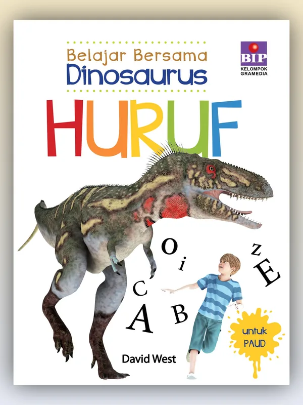 Sampul buku Belajar Bersama Dinosaurus: Huruf