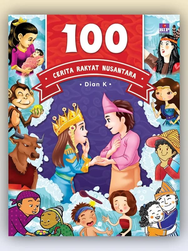 Sampul buku 100 Cerita Rakyat Nusantara