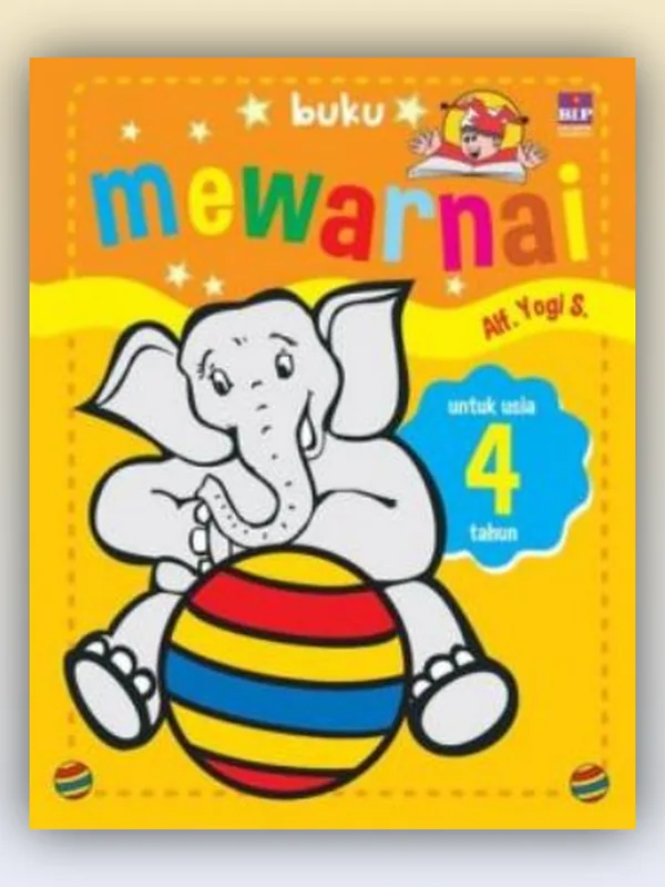 Sampul buku Buku Mewarnai untuk Usia 4 Tahun