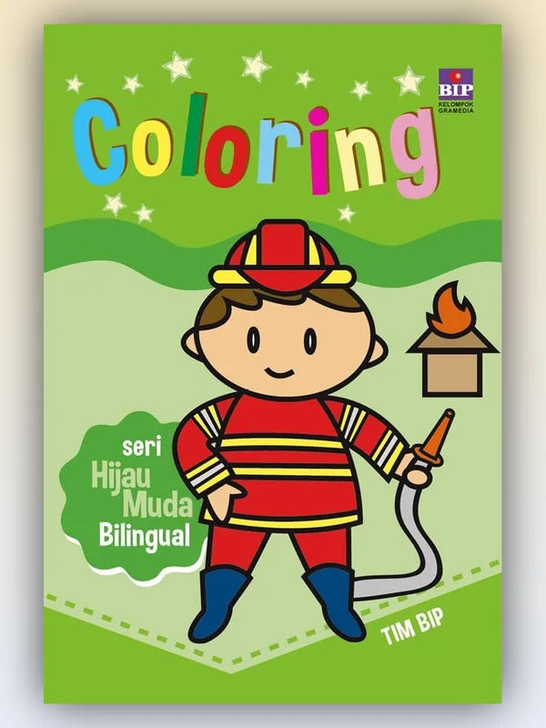Sampul buku Coloring Hijau Muda (Billingual)