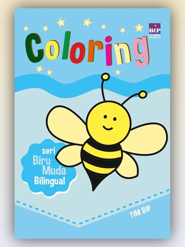 Sampul buku Coloring Biru Muda (Billingual)