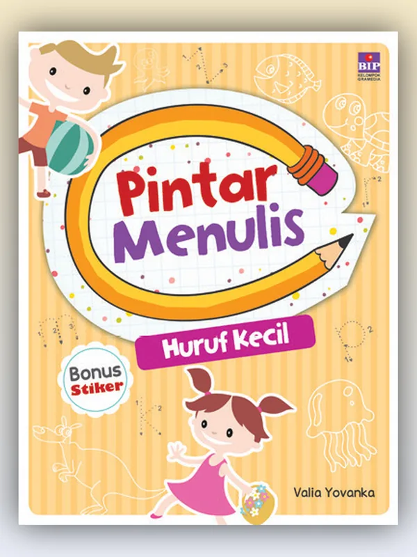 Sampul buku Pintar Menulis Huruf Kecil (Bonus Stiker)