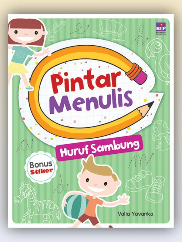 Sampul buku Pintar Menulis Huruf Sambung (Bonus Stiker)