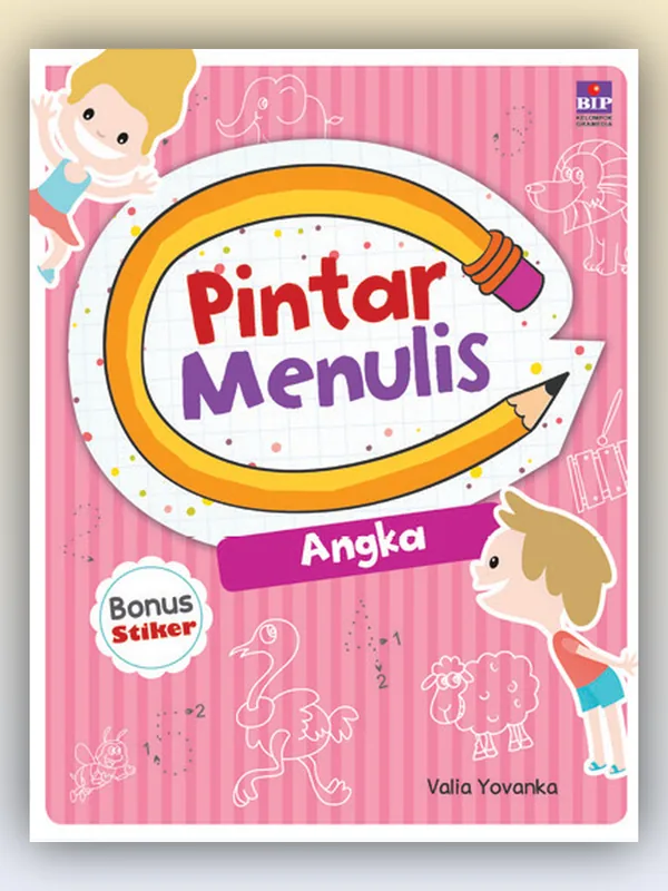 Sampul buku Pintar Menulis Angka (Bonus Stiker)