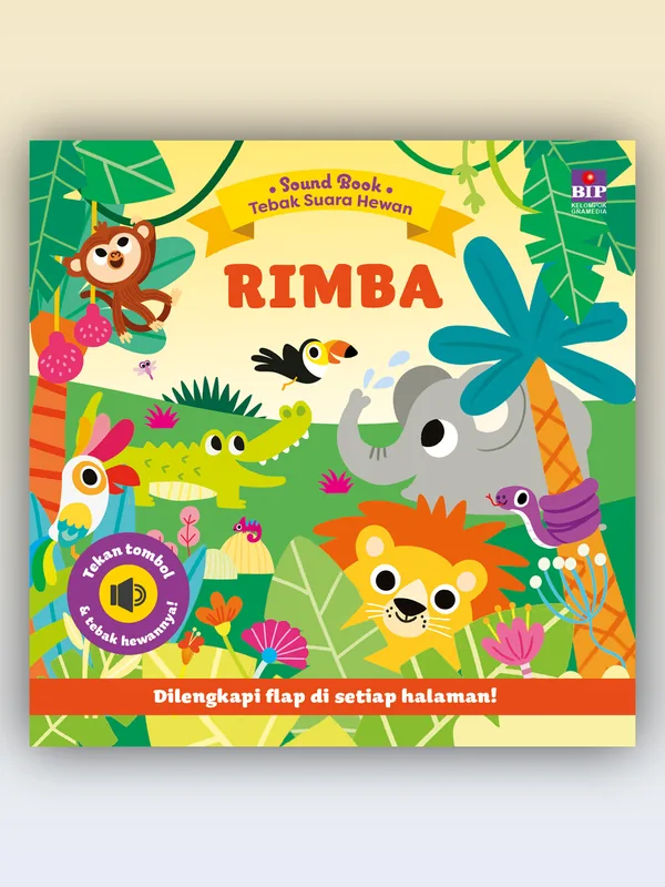 Sampul buku Sound Book Tebak Suara Hewan: Rimba